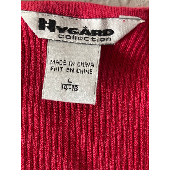 Nygard Collection Sleeveless Pomegranate Top Very Pretty Beading Size L - Picture 6 of 9